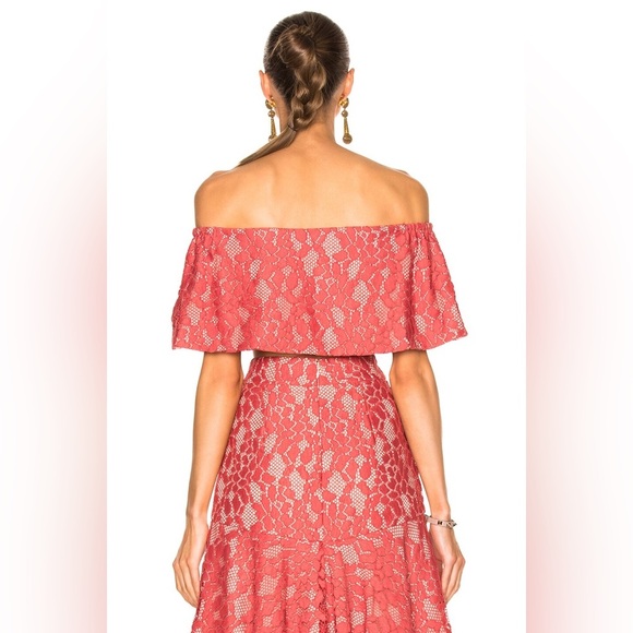 ALEXIS
Taza Top and Braxton Skirt Set in Salmon Lace (D8) - Picture 6 of 14